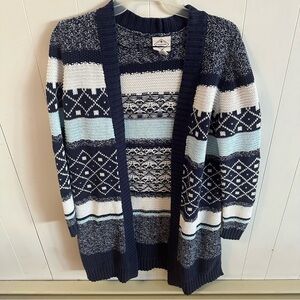 Patterned Cardigan Sweater